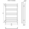 Полотенцесушитель водяной LEMARK MARS LM35810 П10 500x800